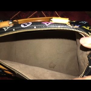 LV SPEEDY 30 MULTICOLOR BLACK CANVAS GHW - bagnifiquethailand